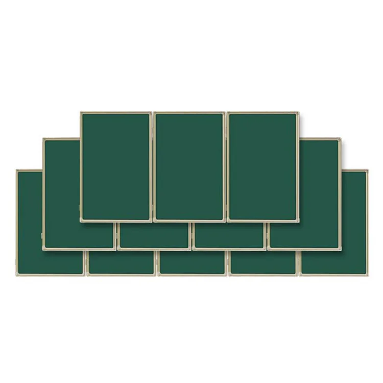 Double Folding Blackboard Interactive Panel Push Pull Blackboard for School Teaching Classroom Office Meeting Chalk Writing