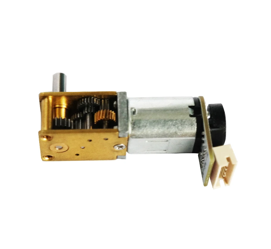 High Torque Low Speed N20 DC Brushed Worm Gear Gearbox Motor with Magnetic Encoder