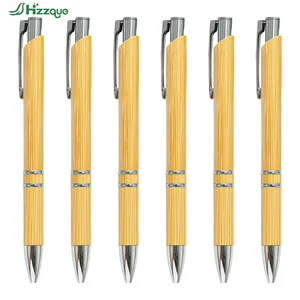 Business Bamboo Ballpoint Pens Promotional Pens with Printed Logo for Advertising