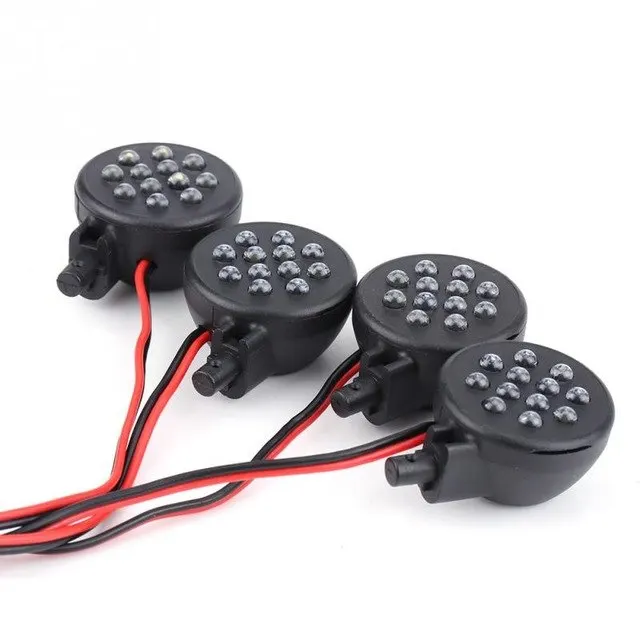 Piastra Tetto In Metallo Con Luce LED Argento Adatta 1/5 HPI Baja - Foto 7