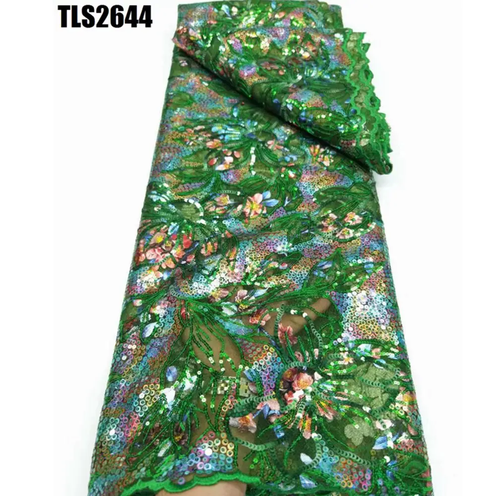消費税無し High 2022 Supoo Quality French Fabric Lace African Green ジャケット・アウター