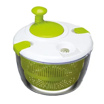Manual Lettuce Rinsing Fast Drying Drainer Wash Basket With 5L Large Capacity Salad Spinner Vegetables Fruits Dryer Salad Dryer