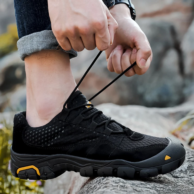 New arrivals Custom waterproof men hiking shoe outdoor camping sport hiking shoe for men