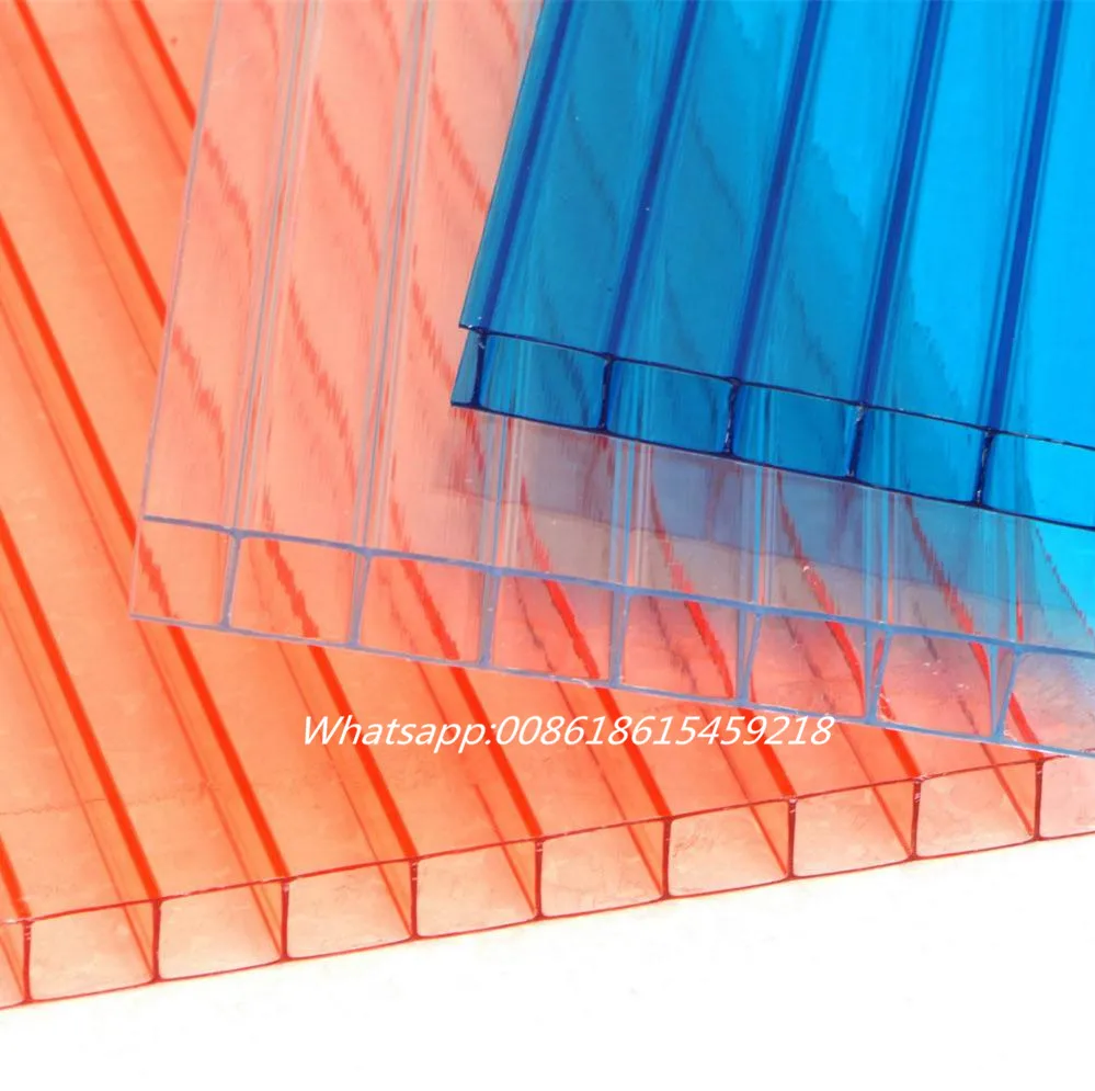 Тонированные толщина 20 мм переработанные соты PC две стены полые цена поликарбонатный лист Лексана