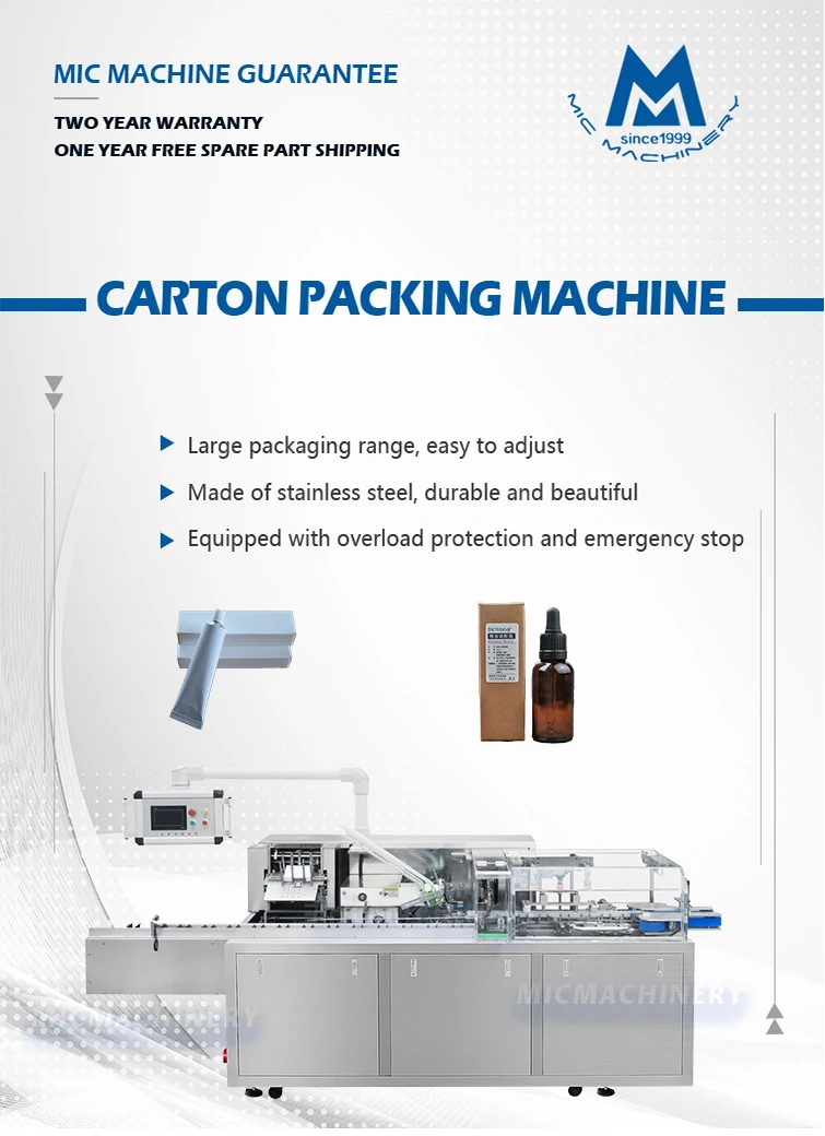 Automatic Pill Carton Box Cartoning Packing Machine for Healthcare ...