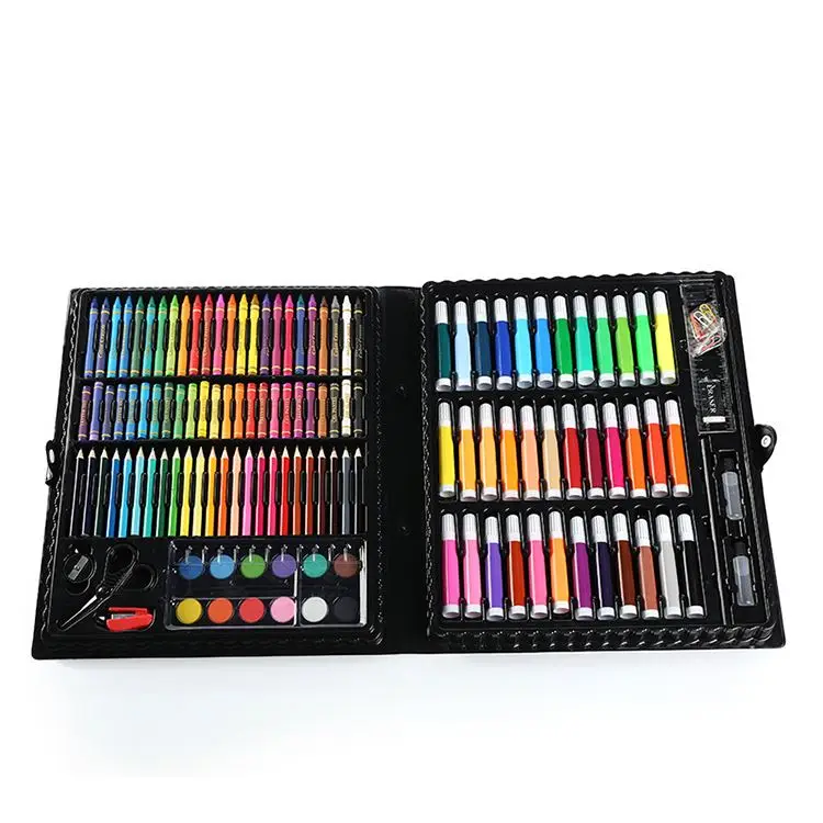 150 Piece Children's Permanent Brush Watercolor Pen Set Color Pen Crayon Art Graffiti Diy Painting Tool Washable Marker for Kids