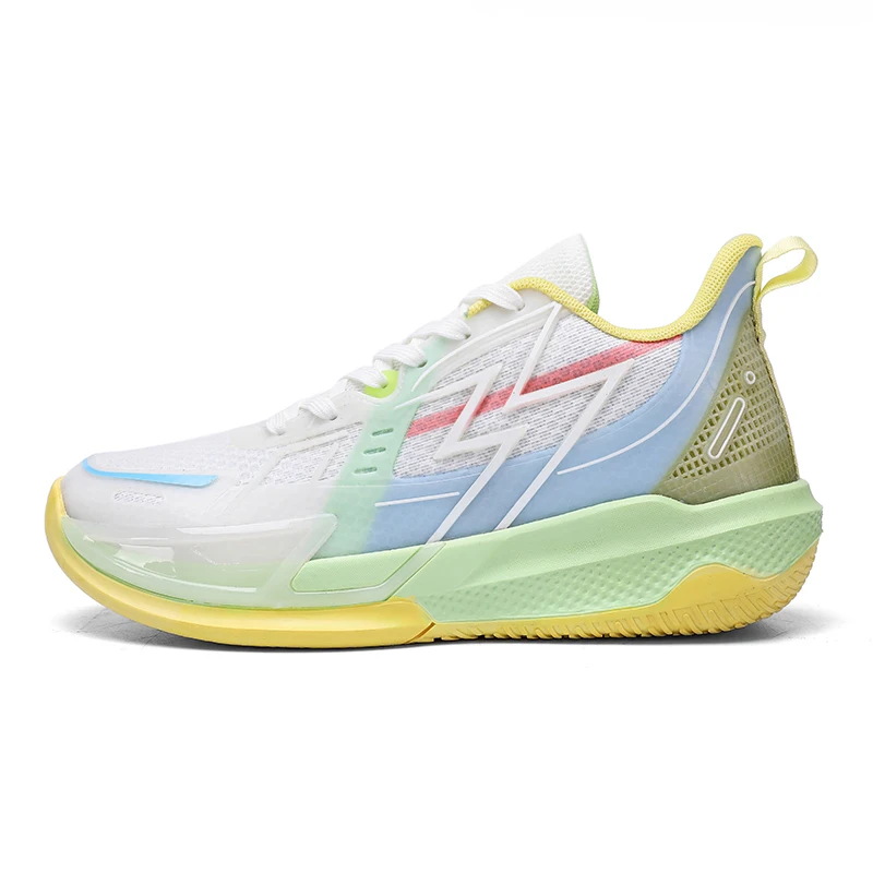 2024 Brand Logo Customize Professional Rebound Soft Men Outdoor Sports Sneakers Colorful Breathable Mesh Women Basketball Shoes