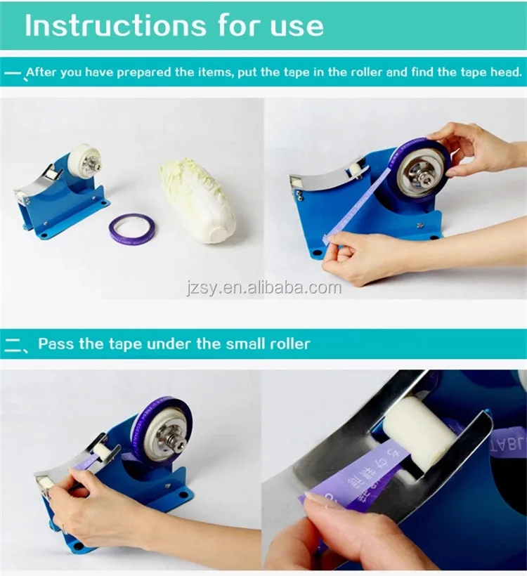 Manual Supermarket Fresh Vegetable Tying Machine Hand Small Binding Machine OPP Tape Strapping Machine