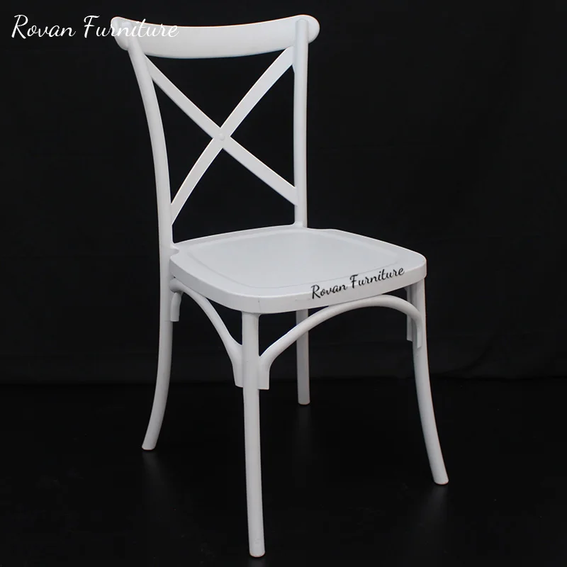 Event X Back Cross Back Chair White Pp Resin Plastic 2023 New Good