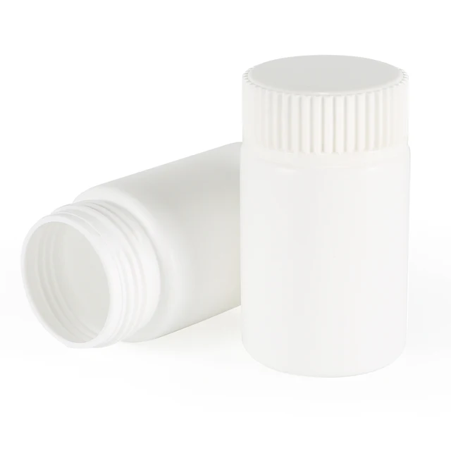 Professional 100ml HDPE Pill Bottle Child Anti-theft Cap White Matte Preferred by Health Brands