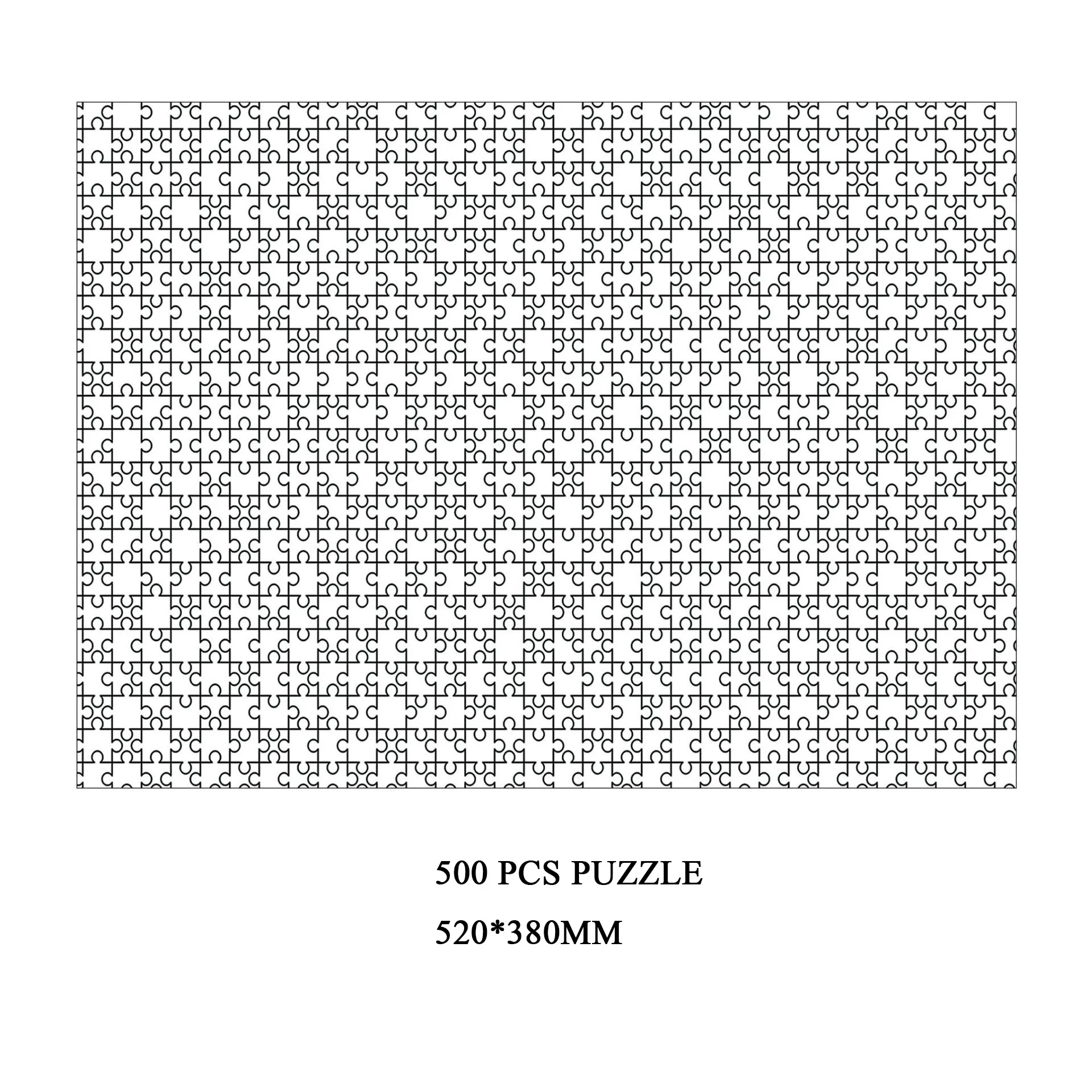 Wholesale printable paper cardboard for adults 500pcs/1000pcs blank jigsaw  puzzle for sublimation