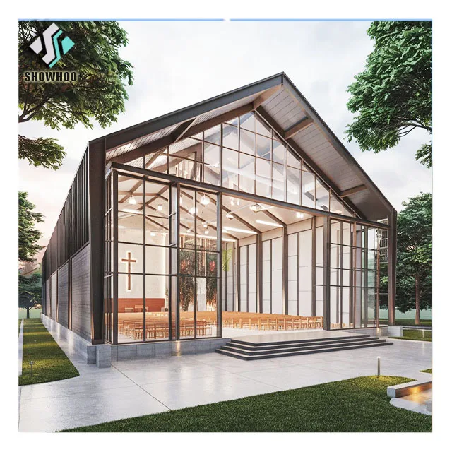 China Manufacture Prefabricated Steel Structure Prefab Church Buildings