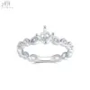 18K Solid White Gold