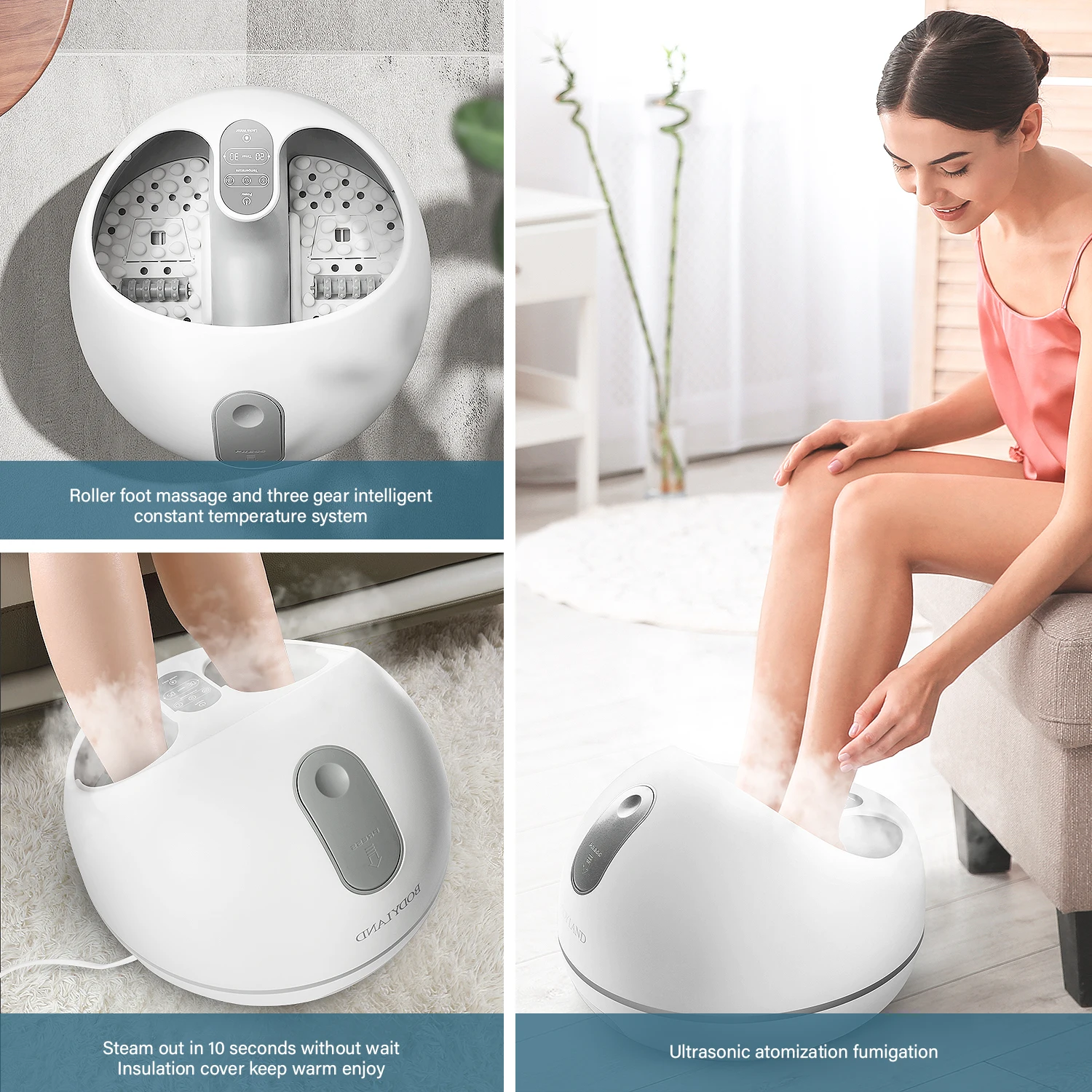 2023 Shiatsu Foot Sauna,Massager 220v Ionic Detox Foot Spa Spa Dual