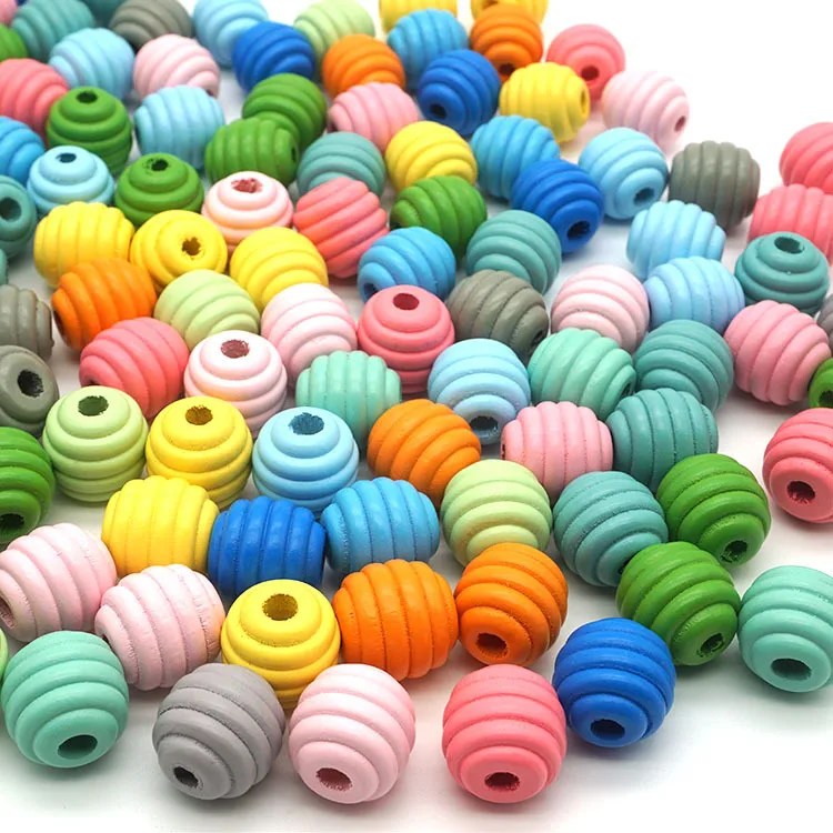 Wooden Thread Spacer Beading Beads  Jewelry Making DIY Wood Bead 20mm x19mm 