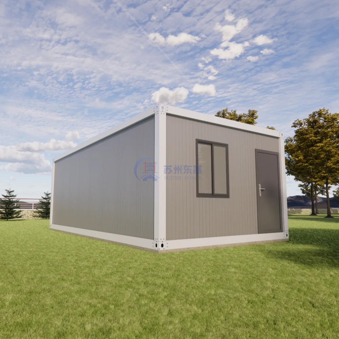 منزل حاويات معياري هيكل فولاذي - مبنى جاهز مسطح يمكن نقله للمكتب/المنزل، كاسا كونتينيدور دي أوفيسينا