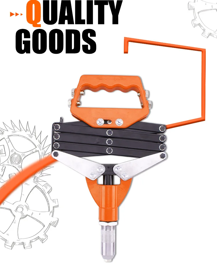 KSEIBI Industrial Scissor Action Riveter Hand Riveter Gun Tool 33 ...
