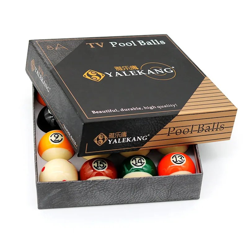 YALEKANGTVプールボール8Aビリヤードボール57.2mm 16PCSセット