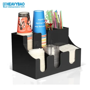 Heavybao Custom Black Lucite Coffee Cup Cover Holder Drinking Straw  Dispenser - China Paper Cup Stand and Straw Holder price