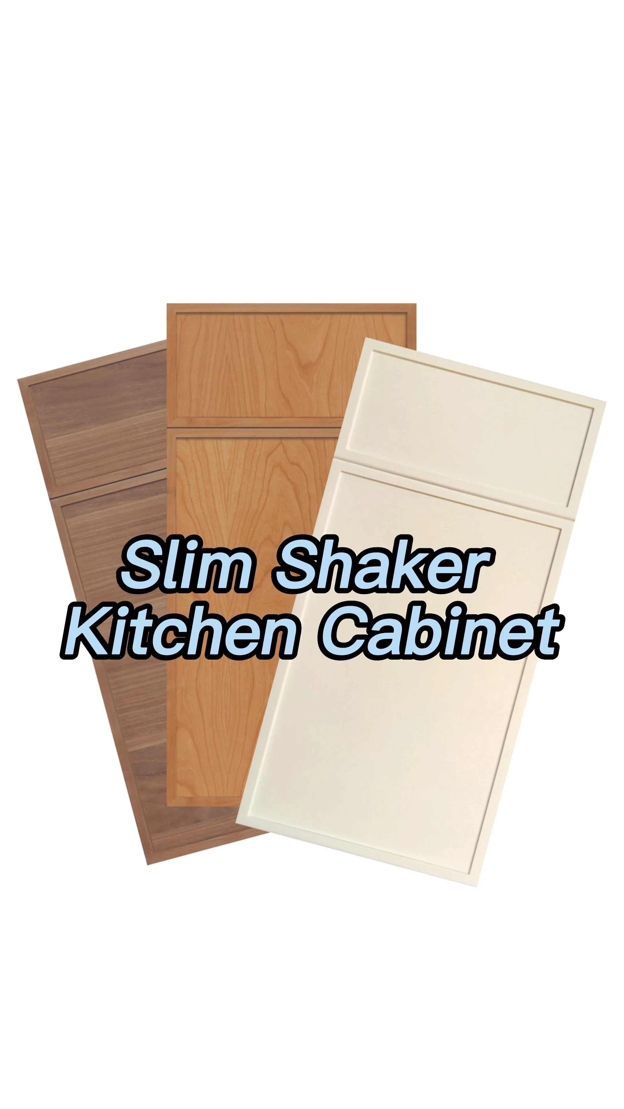 Modern Factoryproduced Full Mdf Thin Rail Slim Shaker Kitchen Base Pantry With Narrow