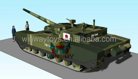 Customized Large Advertising Inflatable Tank Inflatable Tanks Moq 1 ...