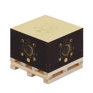 Wholesale 76*76*50 MM Paper Cube Self-Adhesive Sticky Notes Block with Red Logo Printed for Promotions Feature Wooden Pallet