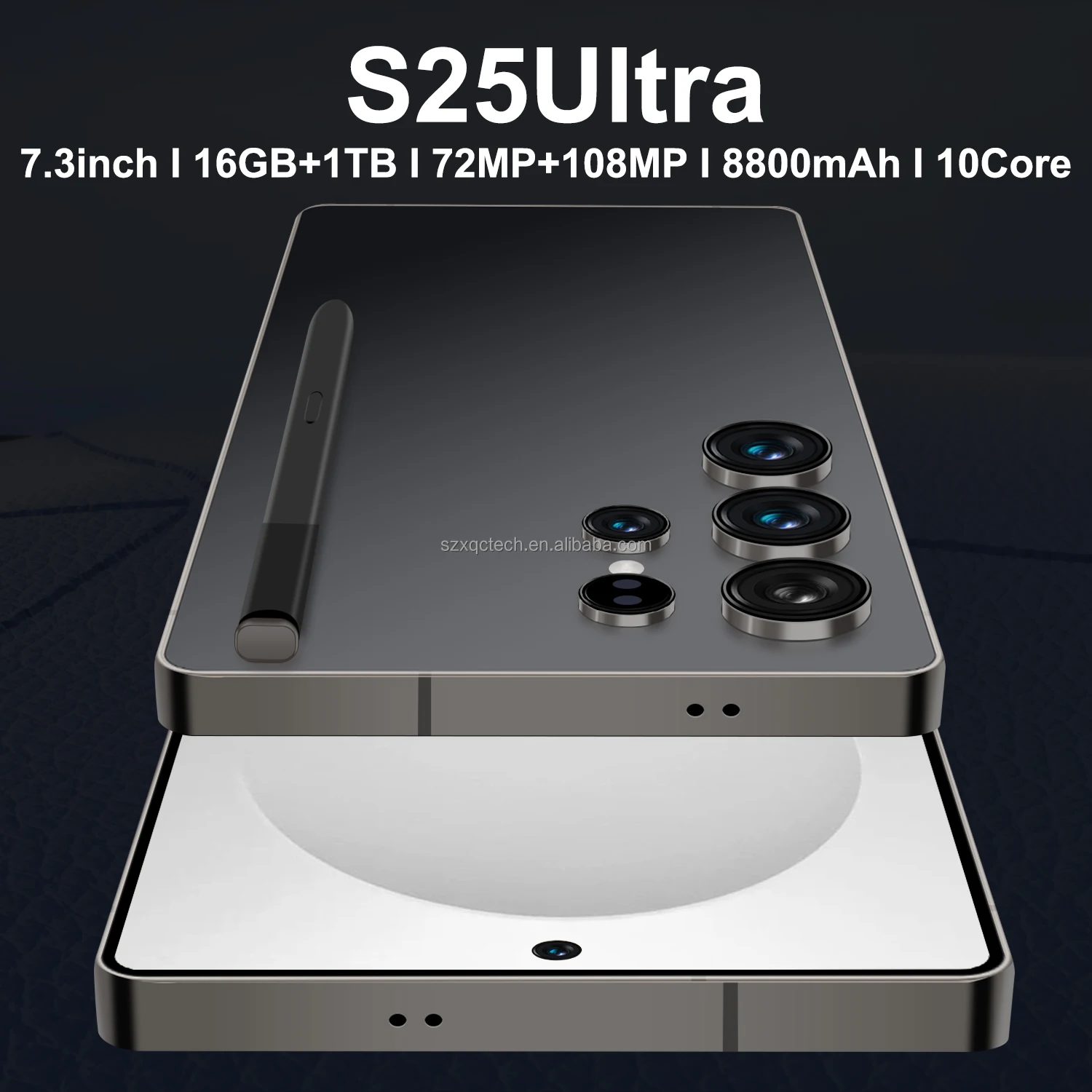 Factory Price 2025 Ultra Cell S25 5G Smartphone Dual SIM High-End Gaming Phone 108 Million HD Rear Camera Octa Core Mobile Phone