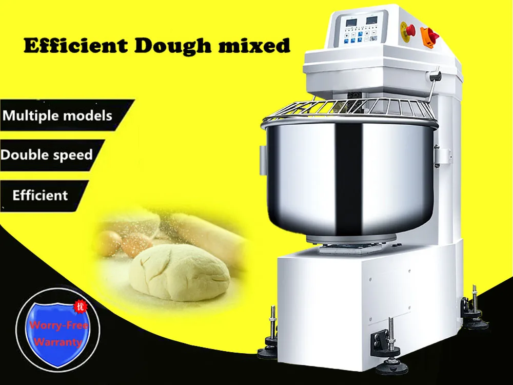Industrial Commercial Bakery Automatic Wheat Flour Spiral Dough Mixer