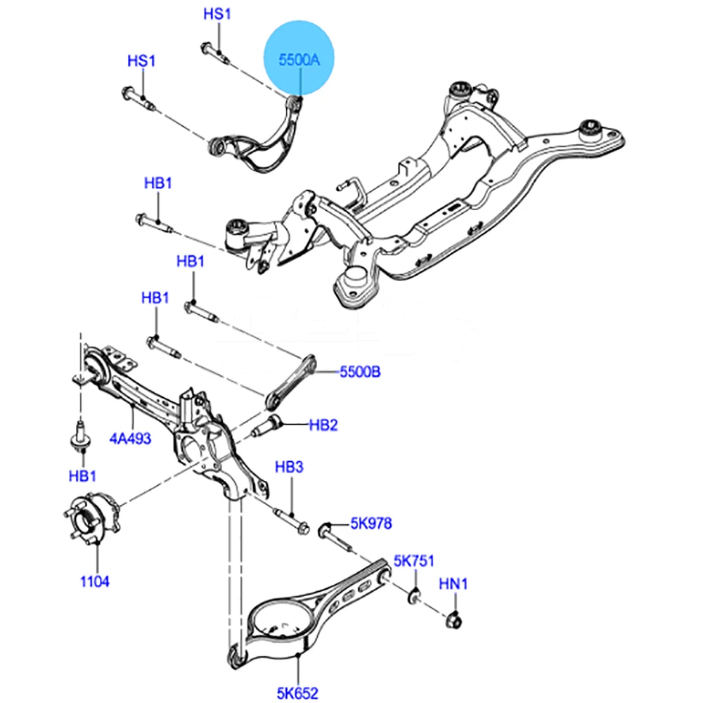 8G915K652CAA 6G915K652XAE 6G915K652XAD 8G915K652AA Rear Control Arm fo... — 2