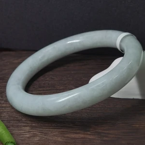 Women Bangle Natural Jade Emerald Light Green Bangle Free Certificate Transparent Burma Jade Bangle for Women