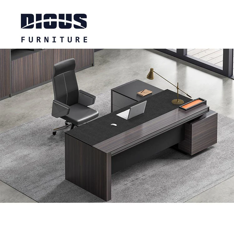 Dious popular modern executive desk luxury office furniture leather executive desk