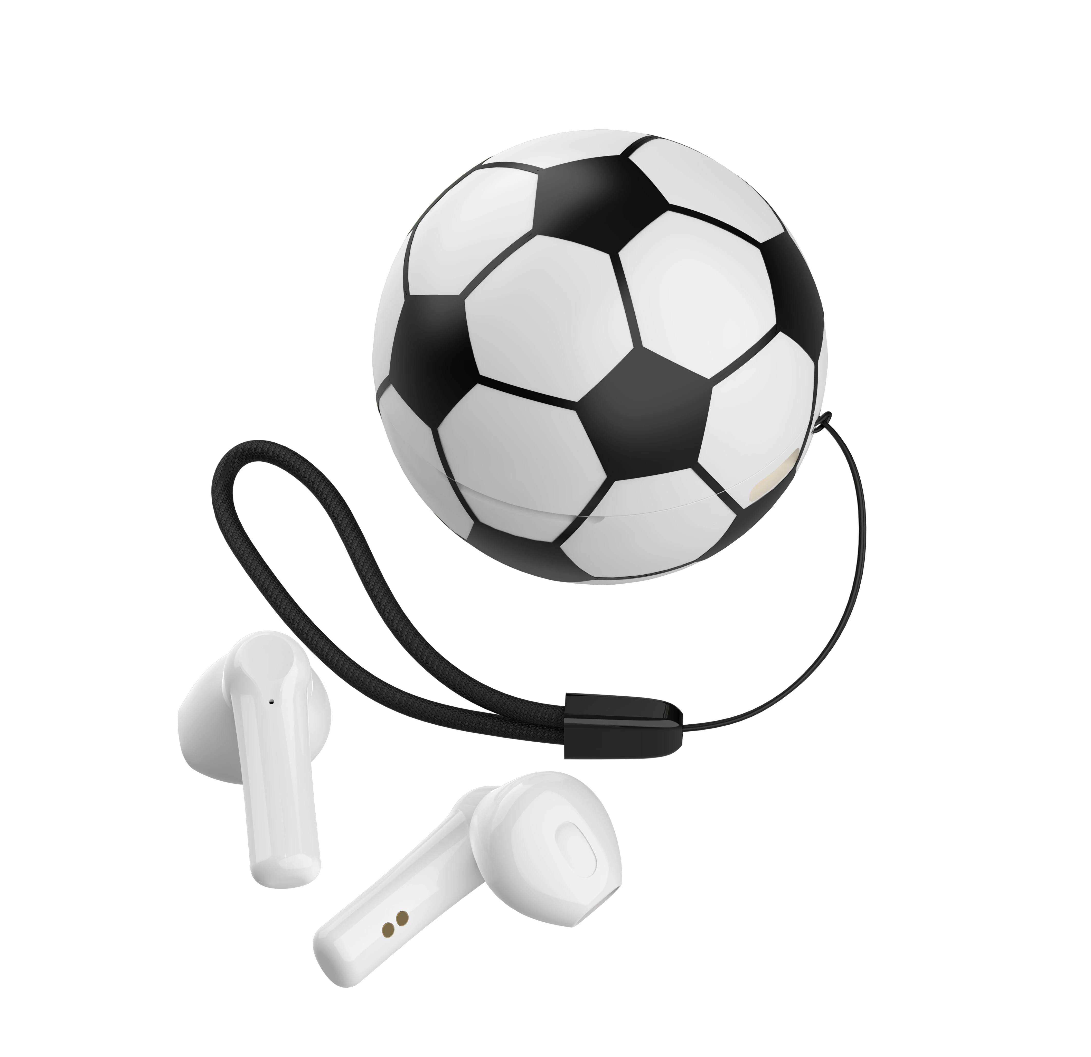 【はこぽす対応商品】 ワイヤレスイヤホンサッカーバスケットボールテニススタイル ファングッズ