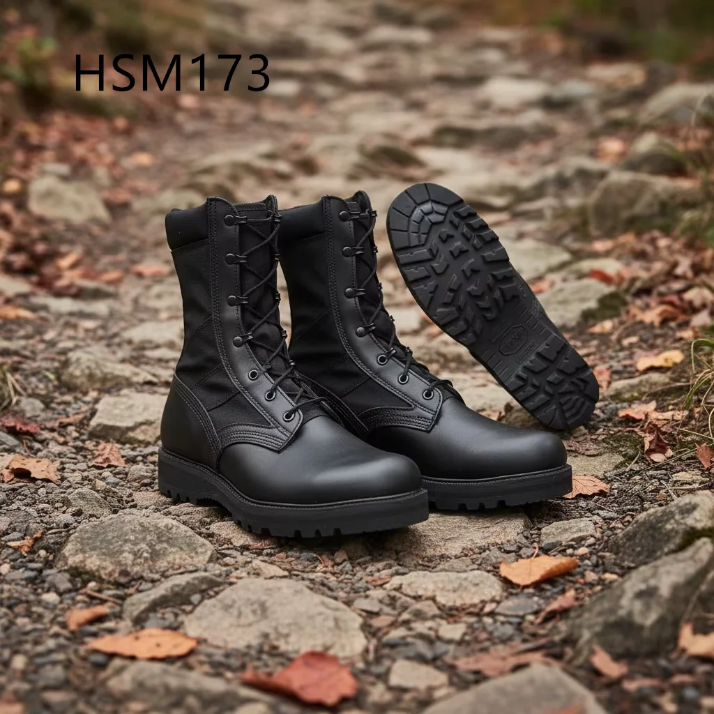 LXG,Plateau Training Durable PU+rubber Sole Black Belleville Combat Boots American Design Top Grade Quality Tactical BootsHSM173