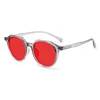 Transparent gray/Red