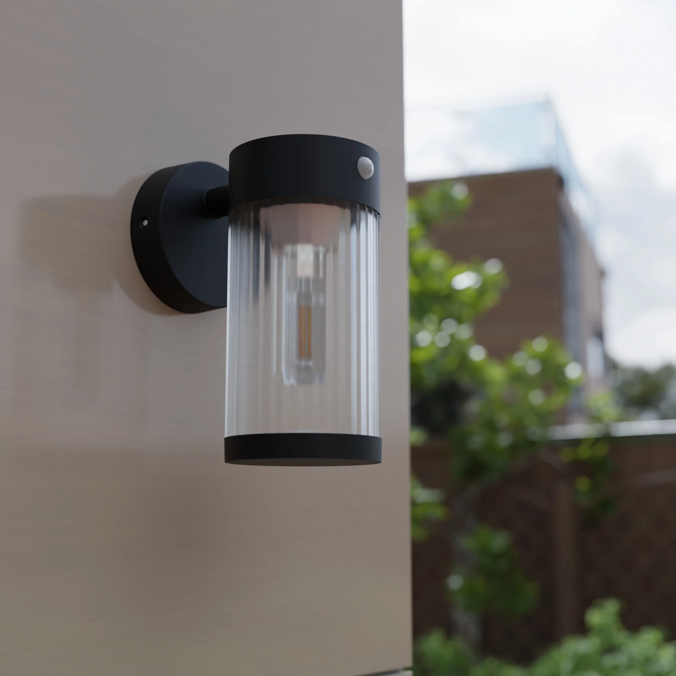 Solar Wall Lanterns Outdoor with 3 Modes, Dusk to Dawn Motion Sensor LED Lights IP64