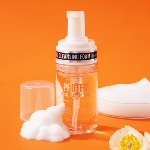 Private Label Facial Cleanser Moisturizing and Brightening Protein Facial Foam Cleanser