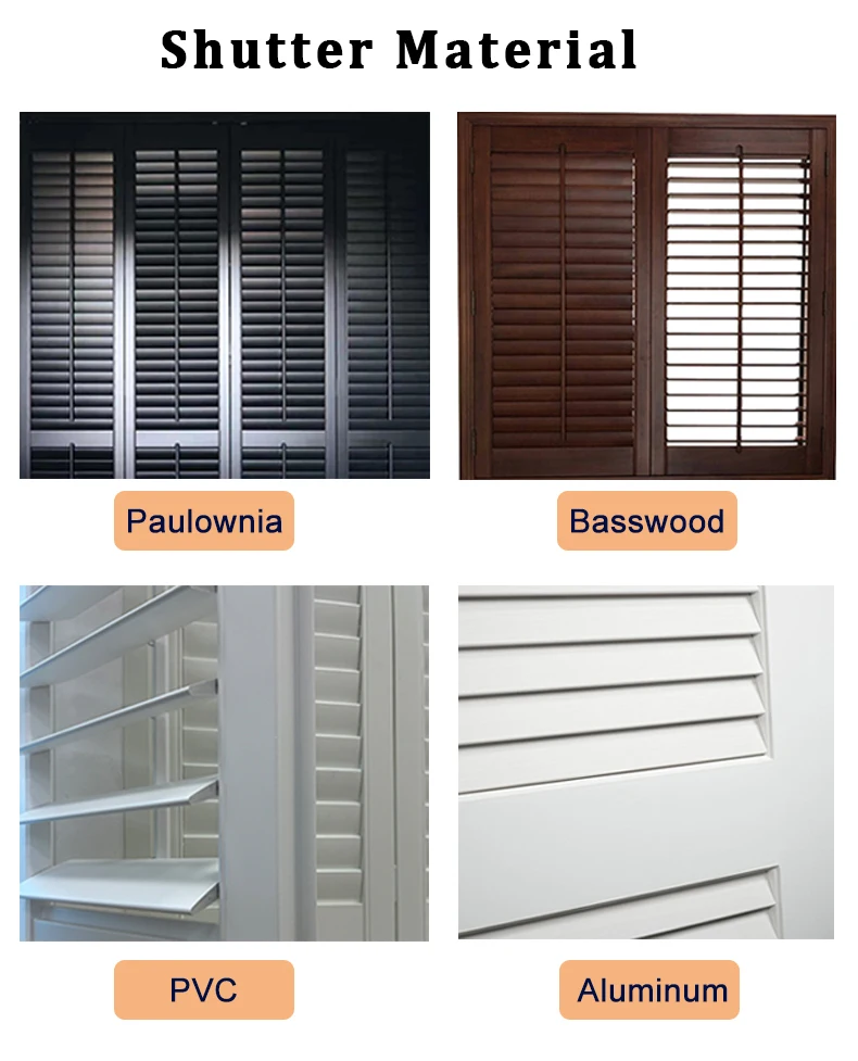 Custom Made High Quality Pvc Window Shutter Plantation Shutters ...