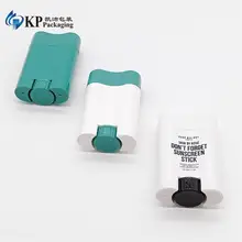 Oval Sun Stick Container Deodorant Stick Same Pp 20ml Bottom Filling Empty Plastic Korean Cosmetic Screen Printing Easy Open End