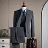 Grigio [abito + gilet + pantaloni