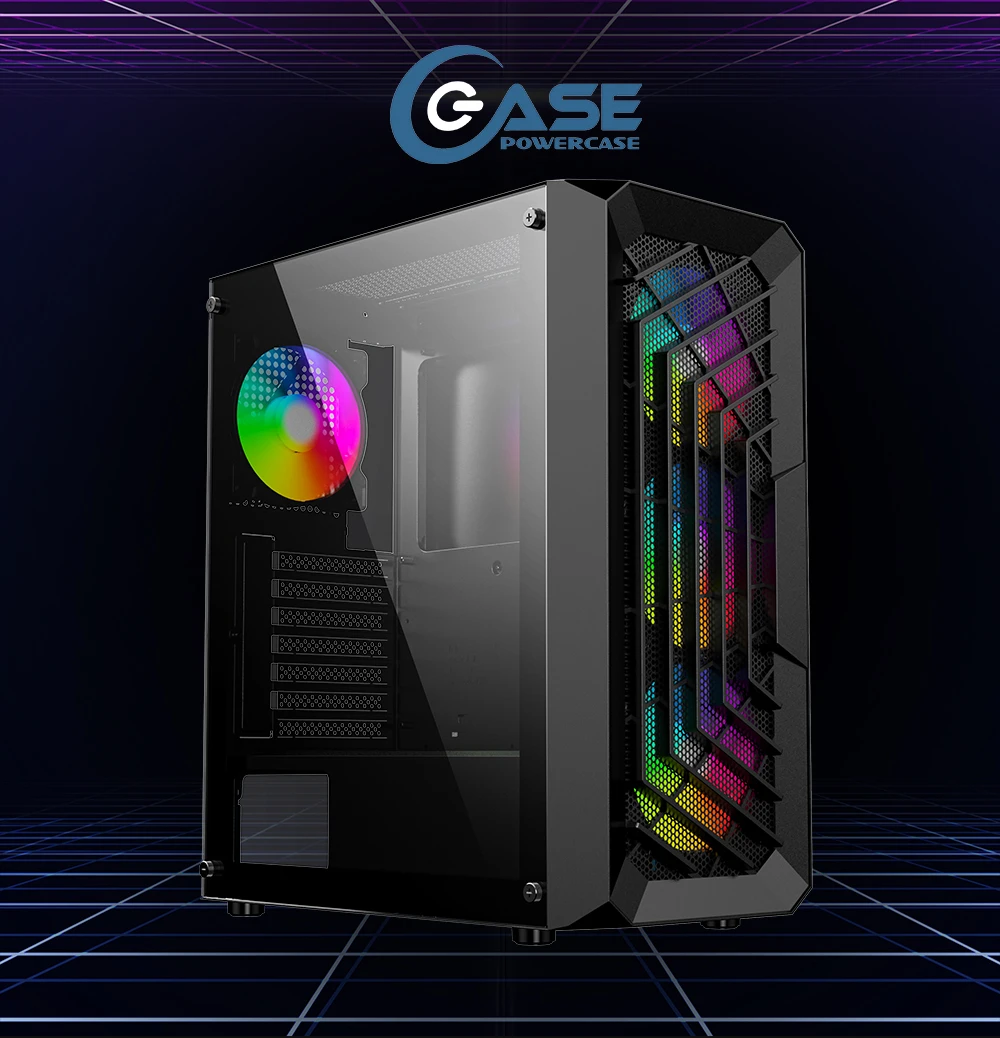 Powercase Wholesale Gaming Computer Cases Comput Case Pc Desktop Custom ...