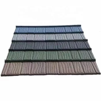 0.3 0.4mm Aluminum Zinc Metal Sheet Roof Shingle Tile Color Stone Coated Roof Tile