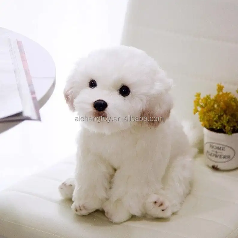 Maltese Puppy Dog Maltese Stuffed Toy Maltese Teacup Plush