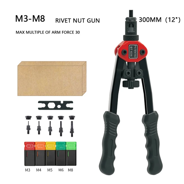 Riveter Gun Tool BT-606 - Efficient Hand Threaded Riveting