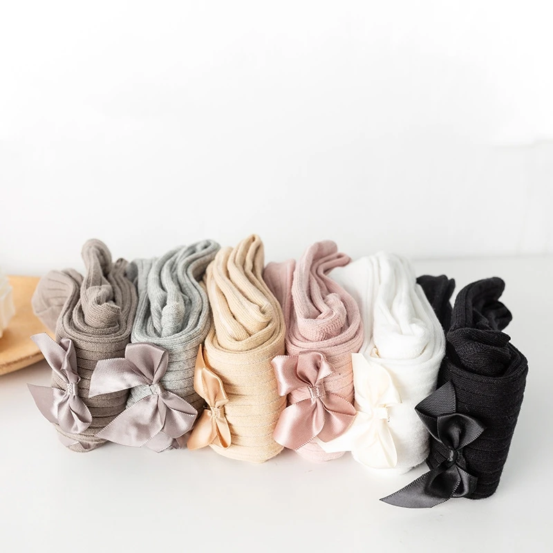 Custom Kids Stripe Bow Tights view 2