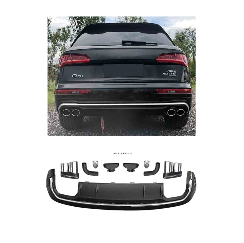 Automotive Parts Rear Bumper Lip For Audi Q5 Sq5 2018 2020 Upgrade Audi