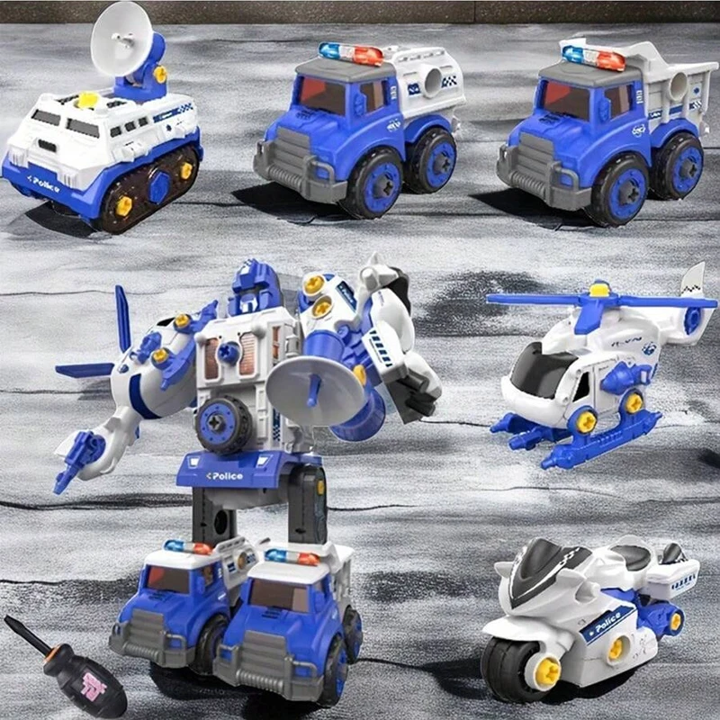 5 in 1 STEM Take Apart Transform Robot Toys for Kids