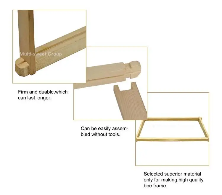 Beekeeping Wooden Bee Frame Langstroth Bee Hive Frame