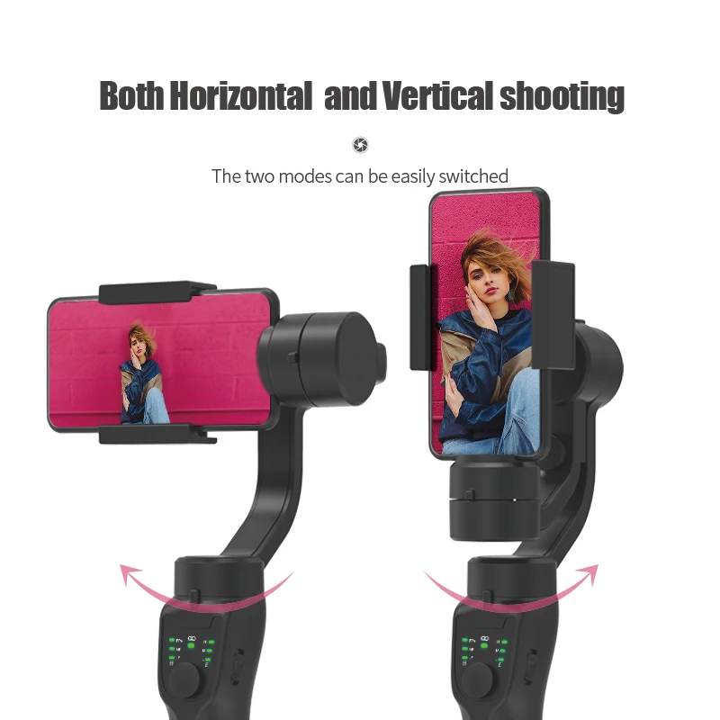 OEM 3 Axis Gimbal Stabilizer for GoPro IPhones Samsung Android Smartphone Video Photography