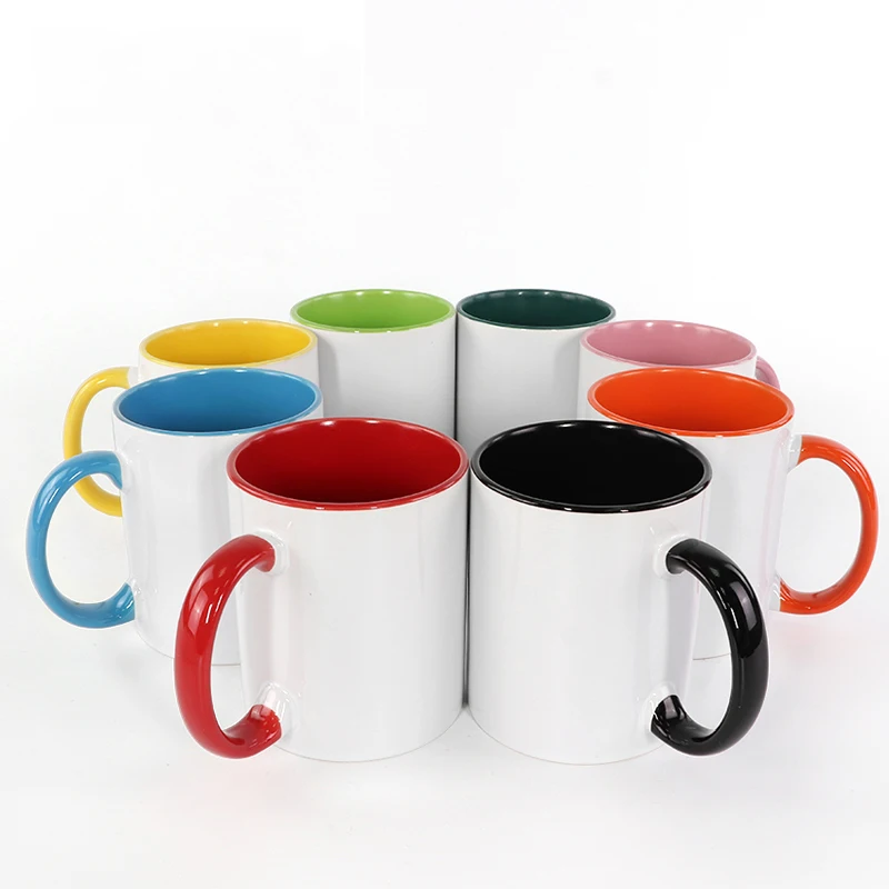 Sublimation Mug 11oz Red - Inside and Handle