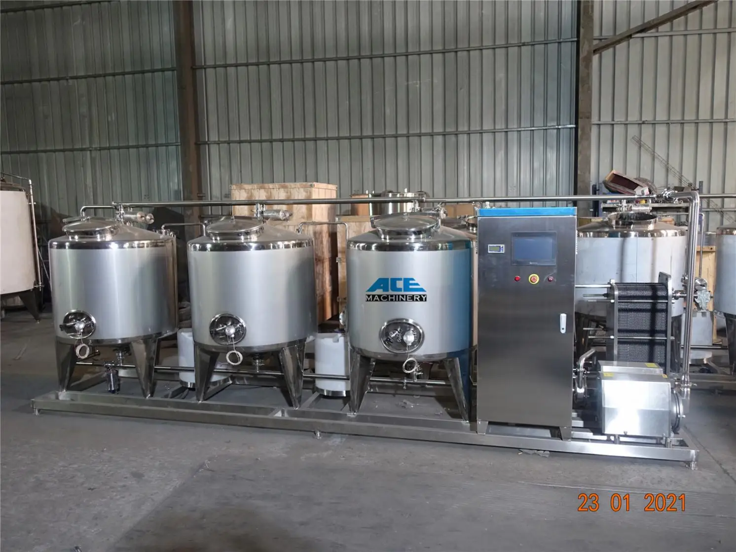 New Design Automatic Semi-Automatic And Manual Stainless Steel For Food Factory Cip Clean Washing System